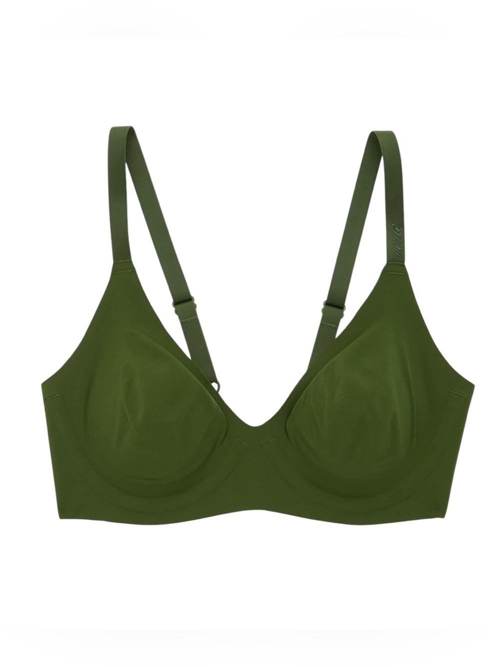 Aerie - SMOOTHEZ Plunge Bra  Olive Green Underwire Lightly Padded Sz 34C